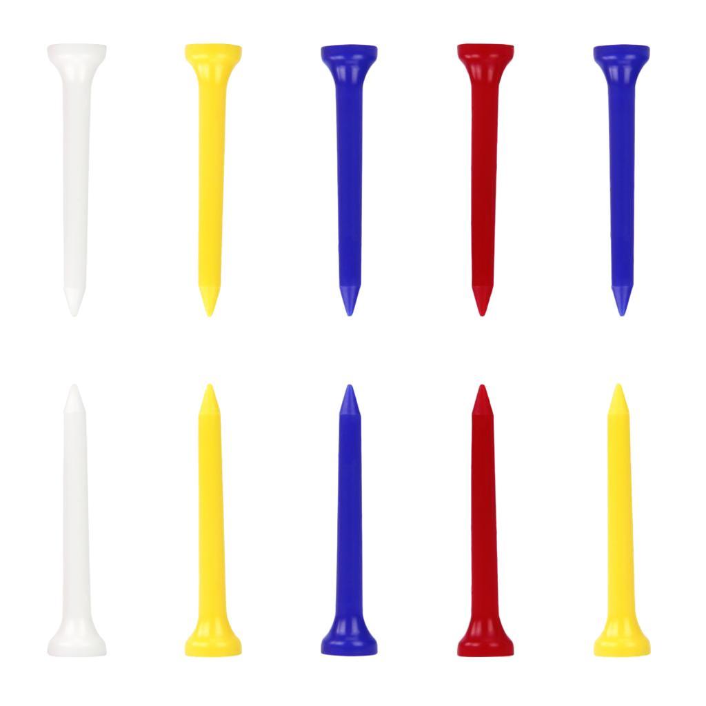 Golf Tees 2 / 3in Shatterproof, Low-friction Golf Nails in A Pack of 10