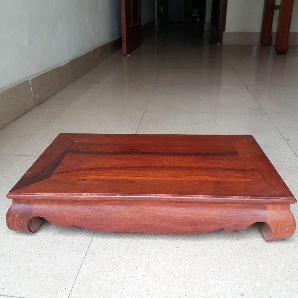 Bàn kệ gỗ hương cao 10cmx32cmx52cm
