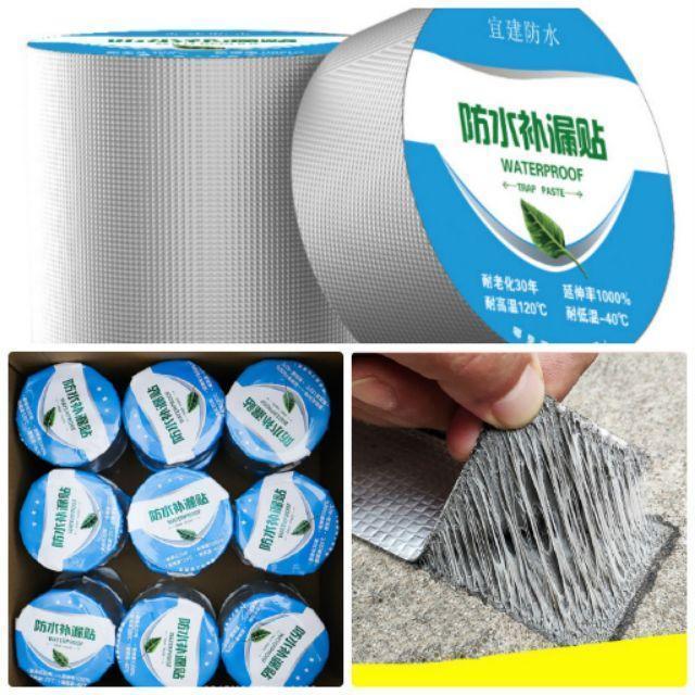 Băng Keo Siêu Dính WaterProof Dài 5M Chuyên Dán Chống Thấm Cho Tường, Mái Tôn, Ống Nước, Phao Bơi ...