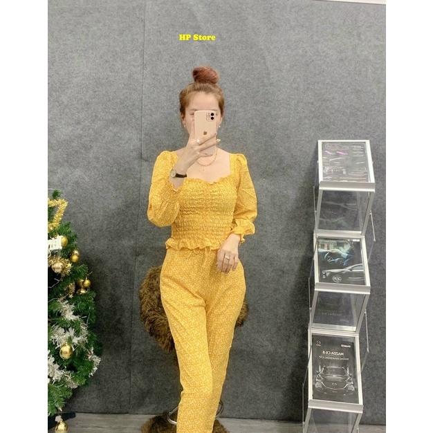 Đồ Bộ Nữ Hoa Đủ Màu Vải Lụa Kín Đáo Thời Trang
