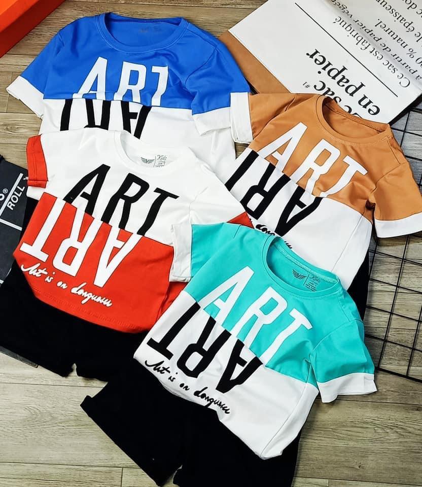 Bộ quần áo Bé trai in ART từ 7kg đến 25kg