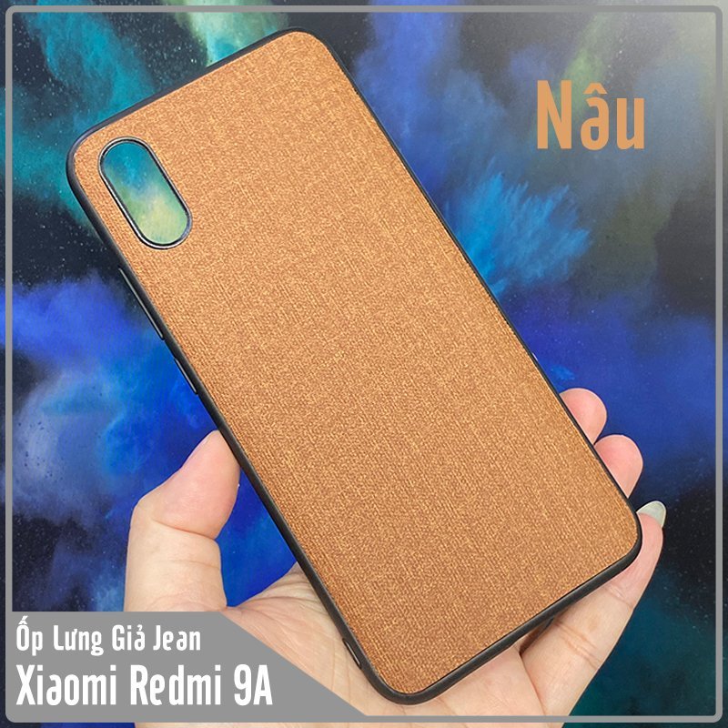 Ốp lưng cho Xiaomi Redmi 9A , giả JEAN viền TPU dẻo