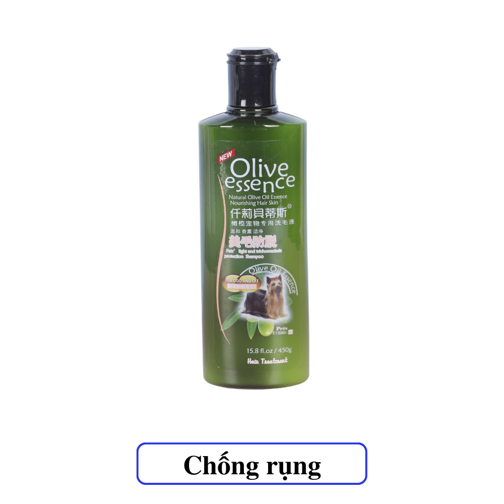 Sữa Tắm Cho Mèo Olive Essence 450ml, Sữa Tắm Dưỡng Mượt Lông, Khử Mùi Hiệu Quả