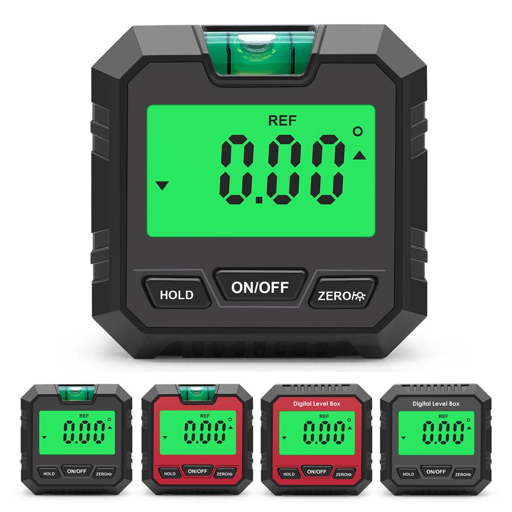 Magnetic Digital Angle Meter Absolute and Relative Measurement Angle and Slope Conversion Inclinometer LCD Display with Backlight Versatile Clinometer