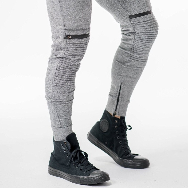 Quần dài Jogger nam CK168 thiết kế khóa đầu gối độc đáo