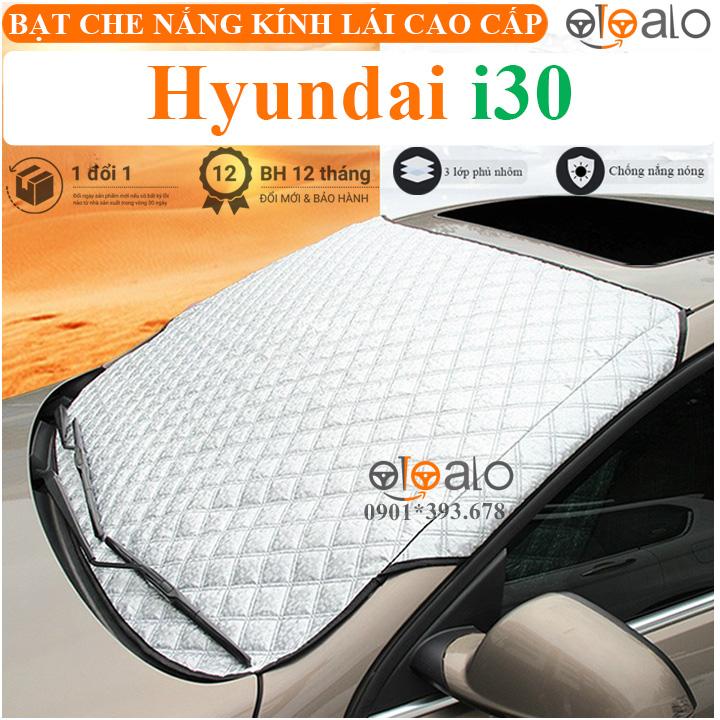 Tấm che nắng kính lái ô tô Hyundai I30 vải dù 3 lớp cao cấp TKL - OTOALO