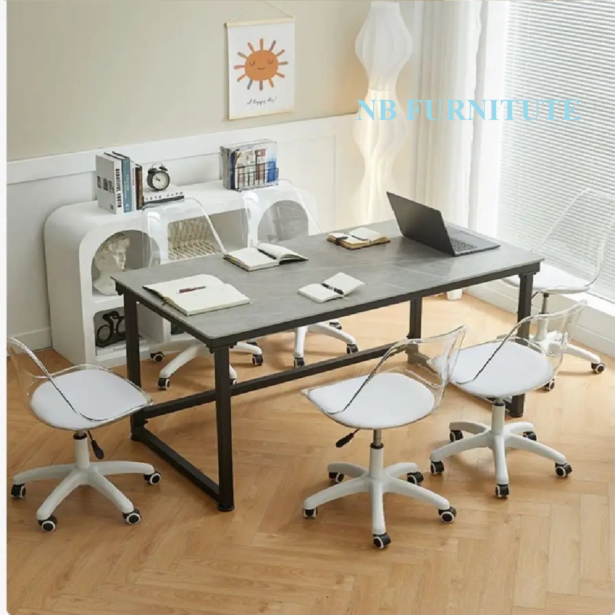 Acrylic transparent cosmetic chair study backrest bedroom swivel chair dresser office chair. Ghế mỹ phẩm trong suốt acrylic nghiên cứu tựa lưng phòng ngủ ghế xoay tủ quần áo ghế văn phòng