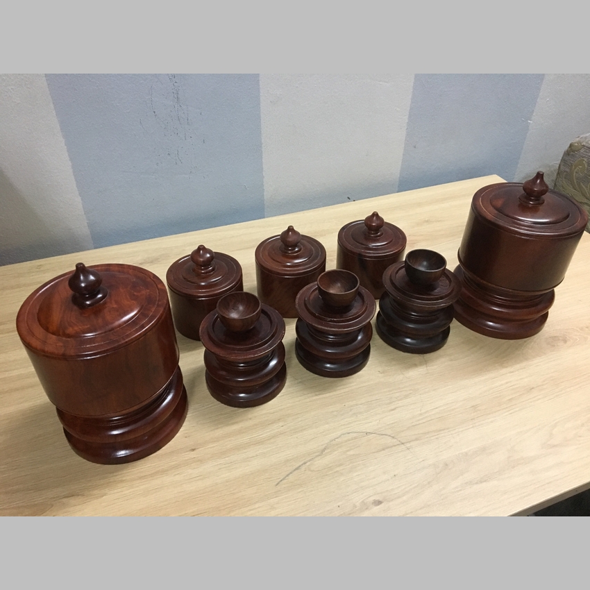 Bộ 3 đài thờ bằng gỗ gụ đựng chén nước thờ cúng, giá tận xưởng, hàng loại 1