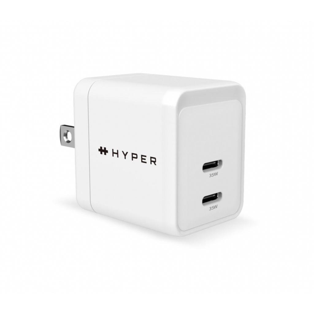 Sạc Nhanh HYPER GAN II Dual USB-C PPS 33W/PD 35W Dành Cho iPhone 14/13/12 Series - Hàng Chính Hãng