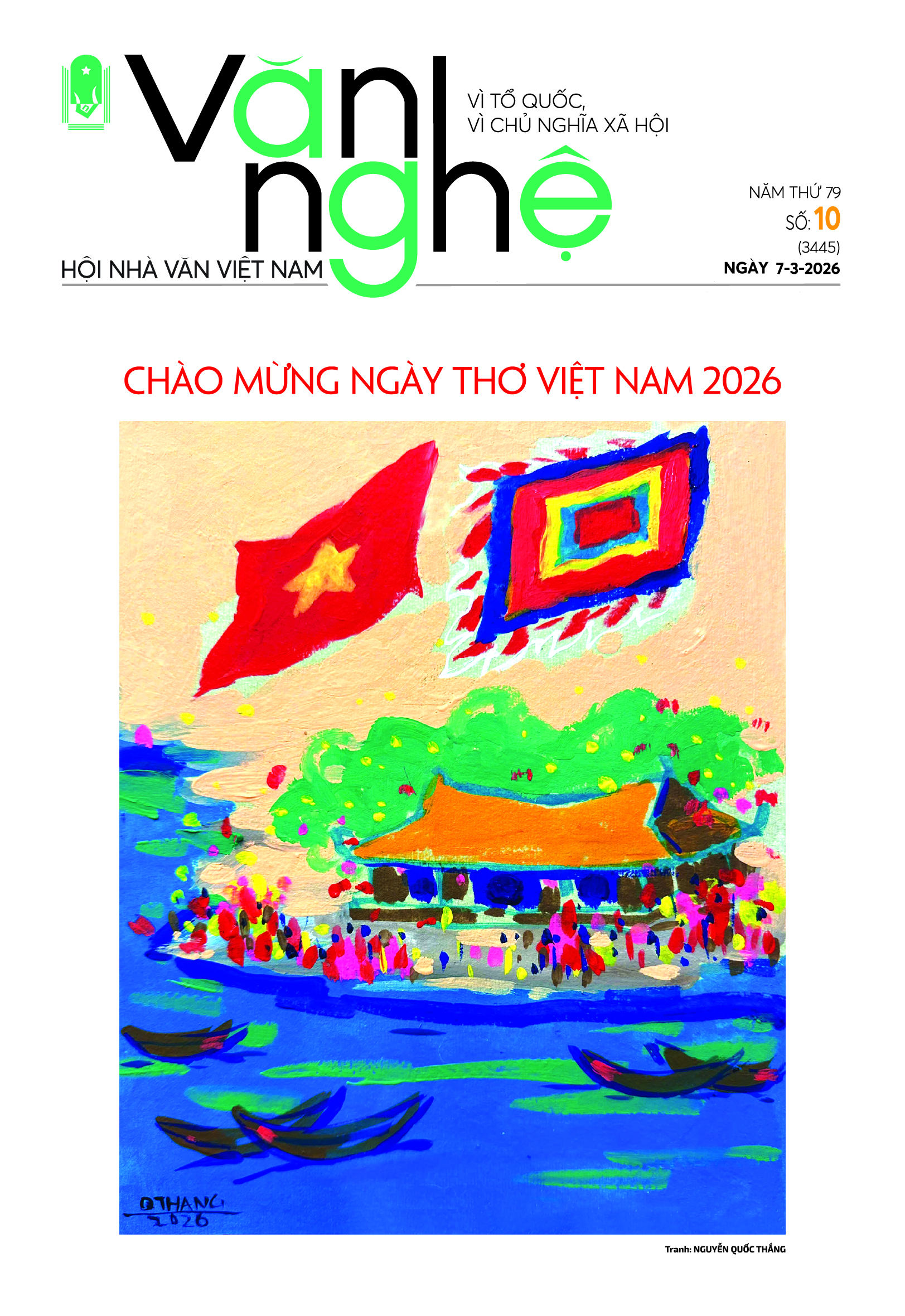 BÁO VĂN NGHỆ – Số 10 – Ra ngày 7/3/2026 Năm thứ 79