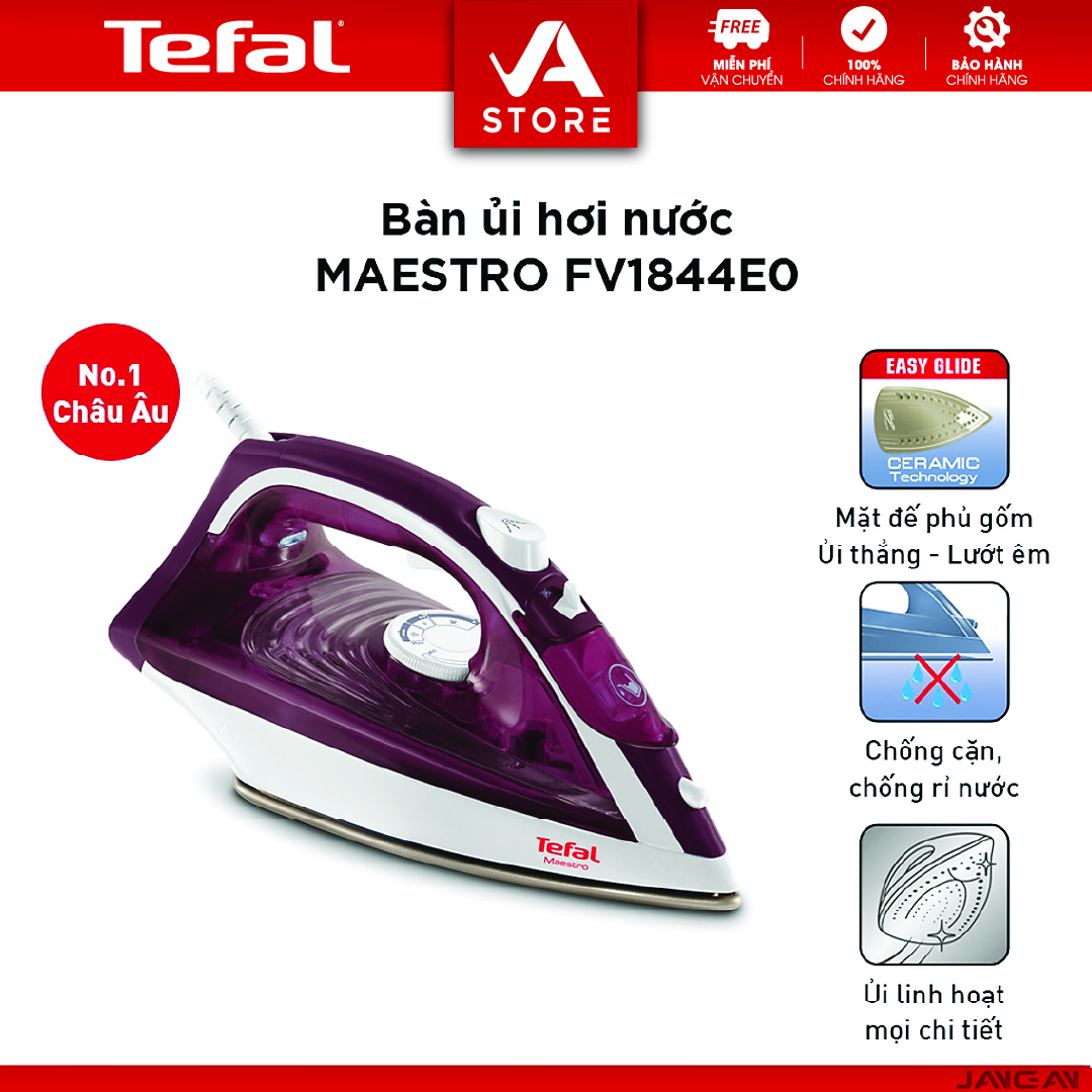 Bàn ủi hơi nước Tefal FV1844E0 - Hàng Chính Hãng