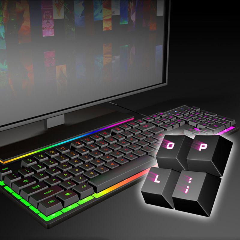 Bàn Phím Dây 104 Phím Có Đèn Led Chất Lượng Cao