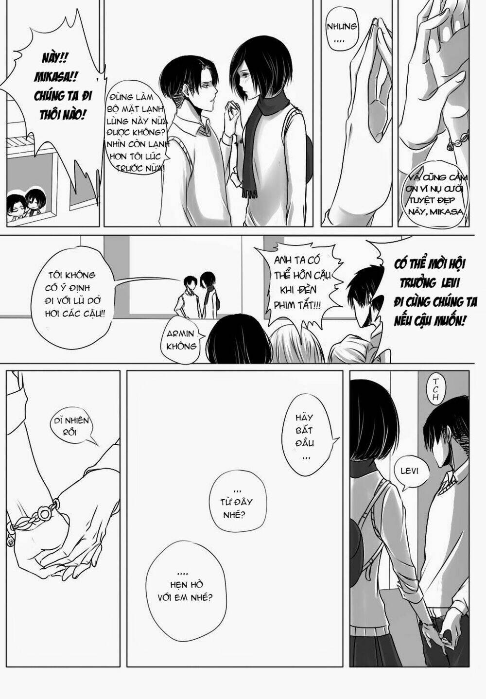 đại chiến titan - doujinshi về cuộc tình tay 4 chapter 5 11