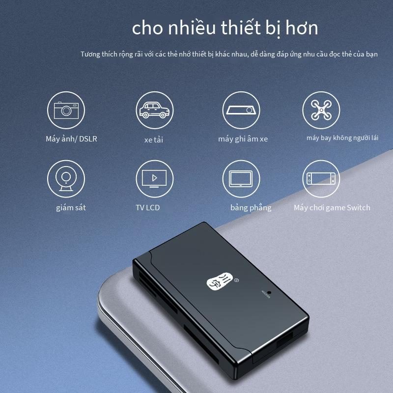 Thuận lợi nhất Chuanyu C233 đa chức năng tốc độ cao hỗ trợ đầu đọc thẻ nhớ máy ảnh SD/TF/CF/MS SLR