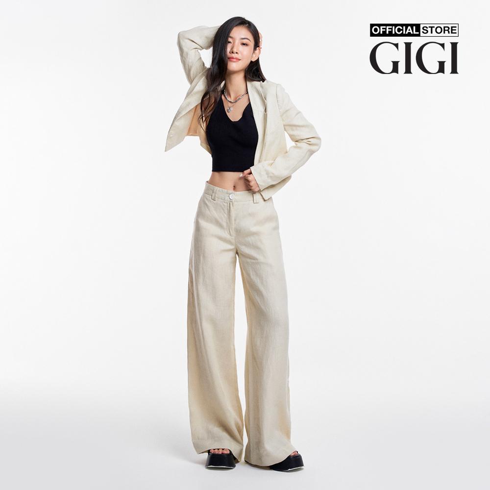 GIGI - Quần nữ ống rộng lưng cao thời trang G3202P231312
