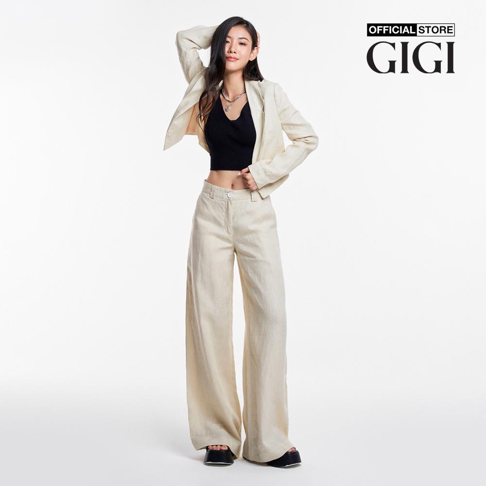 GIGI - Quần nữ ống rộng lưng cao thời trang G3202P231312-06