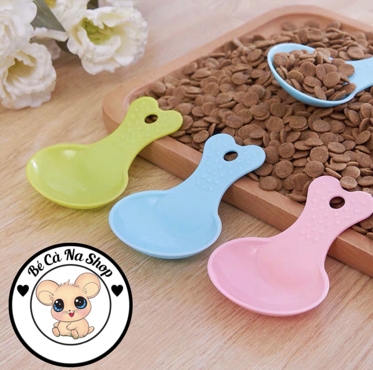 Muỗng múc thức ăn cho hamster thỏ bọ sóc chó mèo