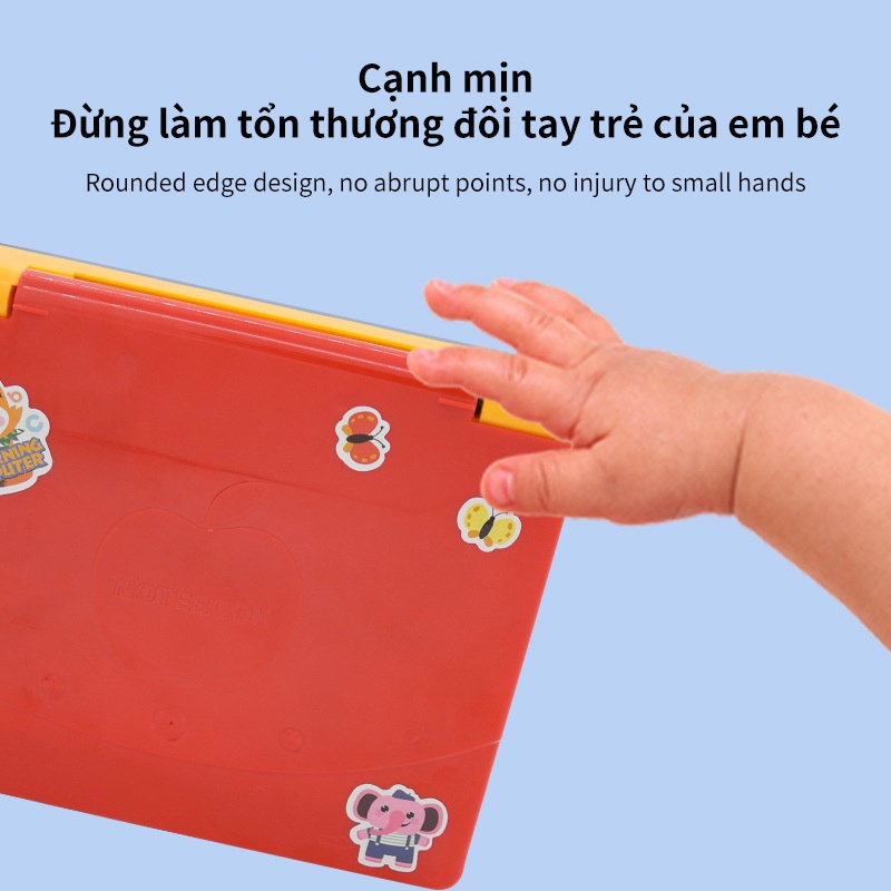 Đồ Chơi Máy Tính Laptop Cho Bé,  Có Chuột Kèm Đèn Led Phát Nhạc Giúp Dục Sớm Tránh Xa ĐT Cho Trẻ Em