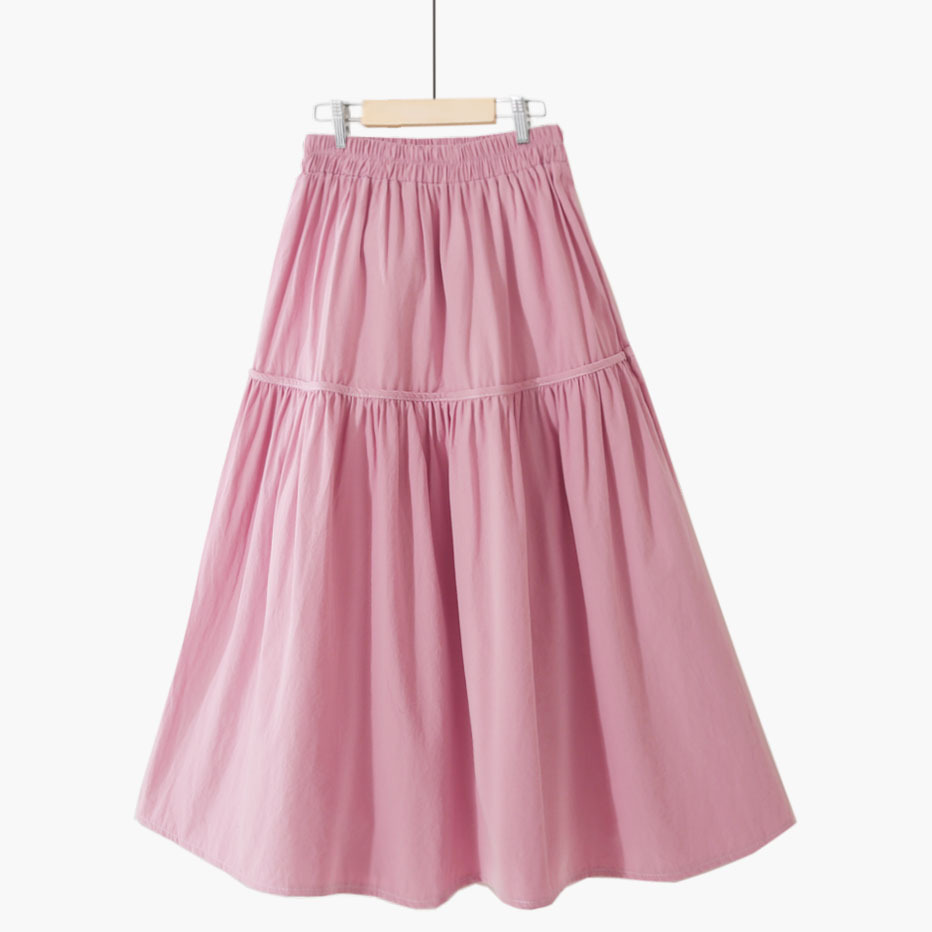Chân váy xòe vải cotton cao cấp free size phong cách vintage dễ thương VAY152