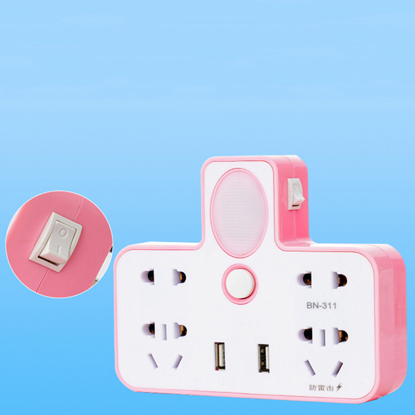 Ổ Điện 3 Chấu Đa Năng Usb Có Đèn