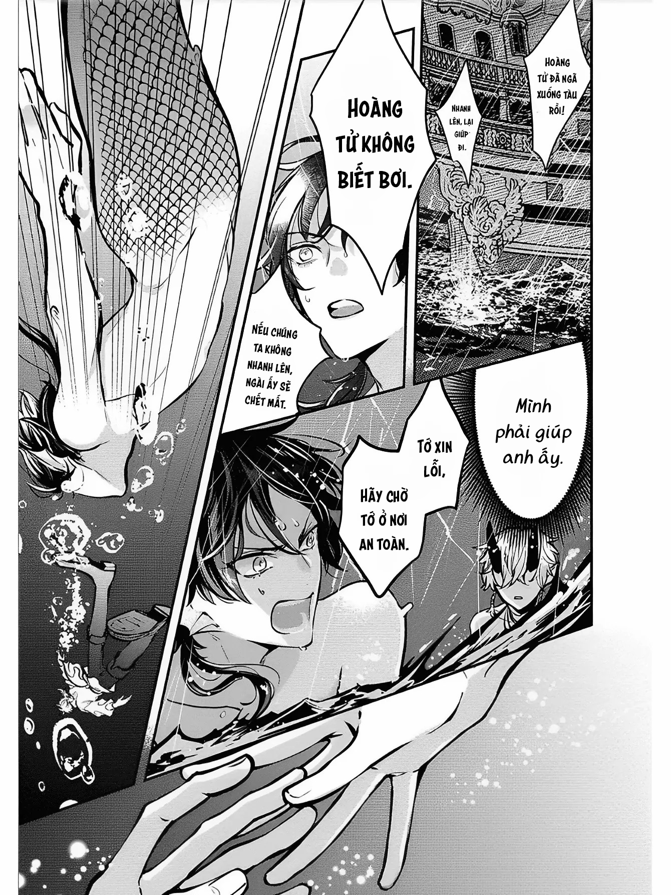 tiên cá, hoàng tử và mendako chapter 1 35