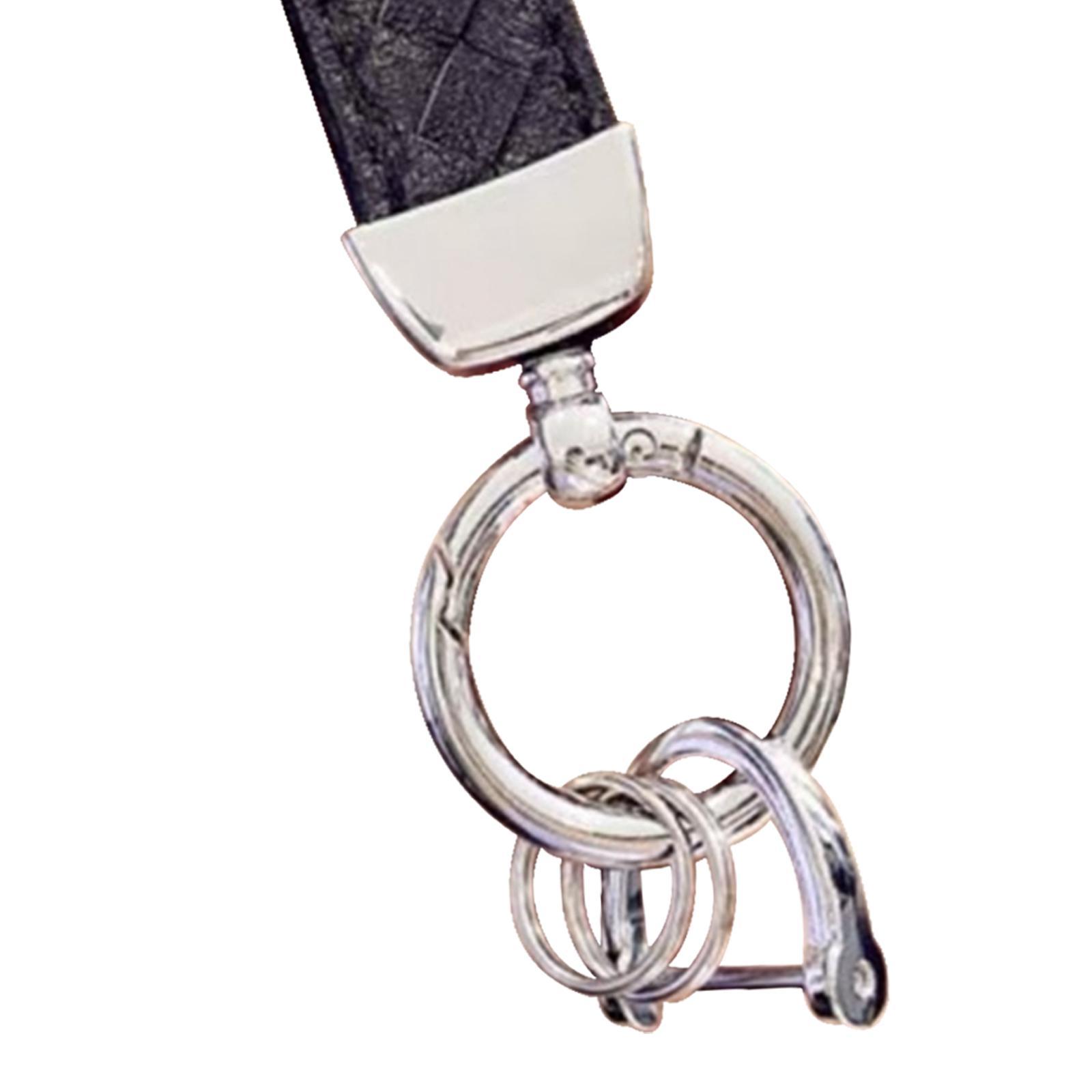 Metal Keychain Key Chain Lanyard Universal Detachable Biker Gifts Metal Keyring Car Fob Keychain for Husband Boyfriend Men and Women