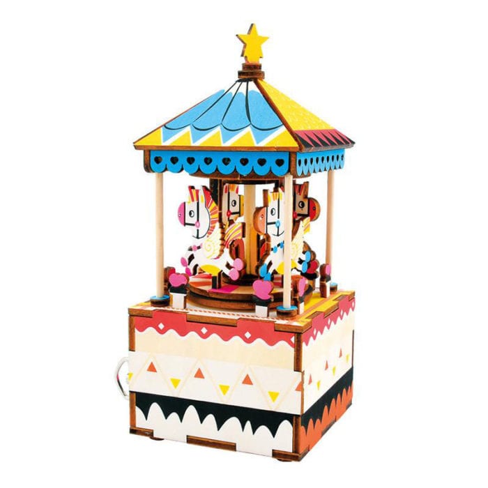 Bộ hộp nhạc gỗ mô hình lắp ráp 3D