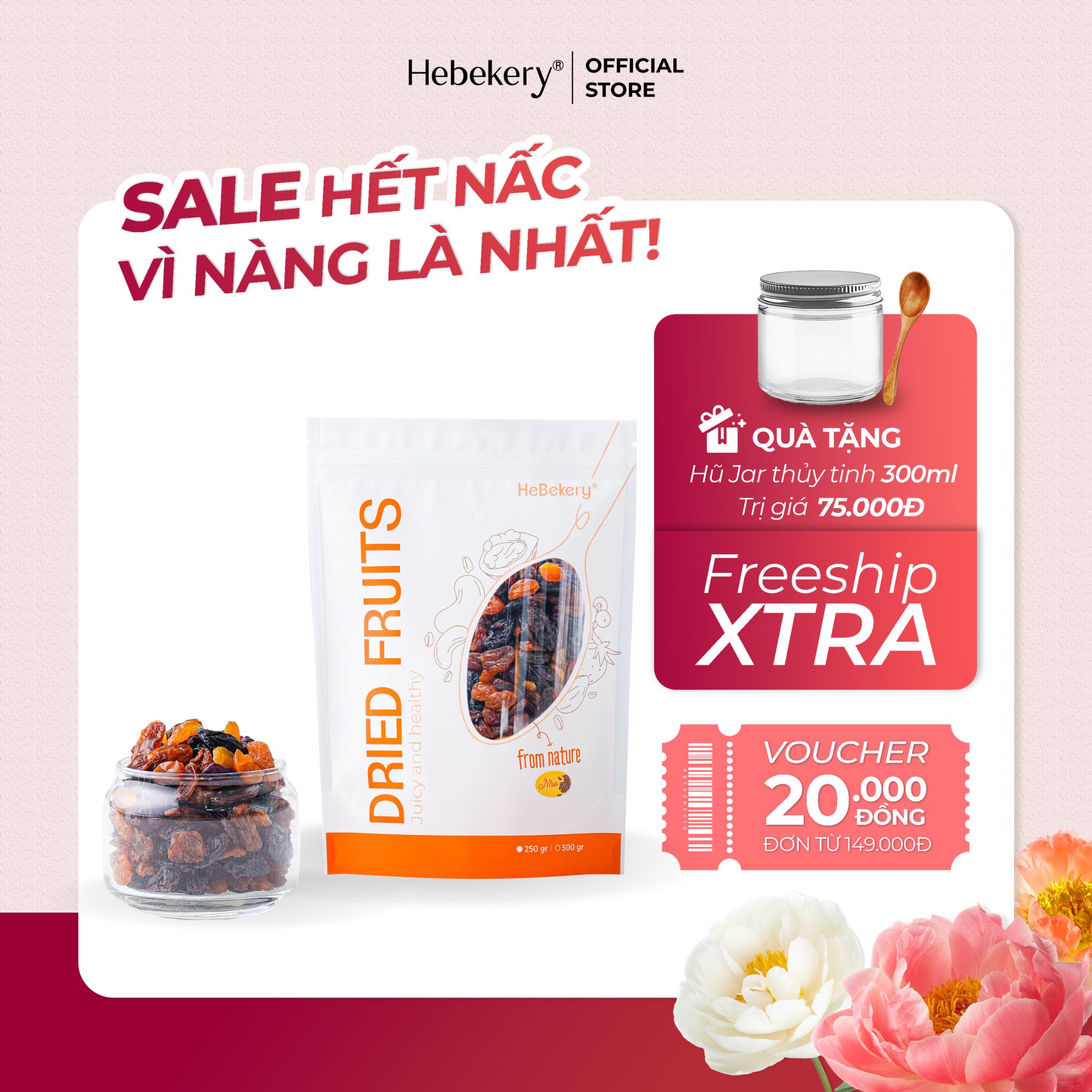 Nho Sấy Nhập Khẩu Chi Lê Mixed 3 Màu Không Hạt HEBEKERY by HEBE