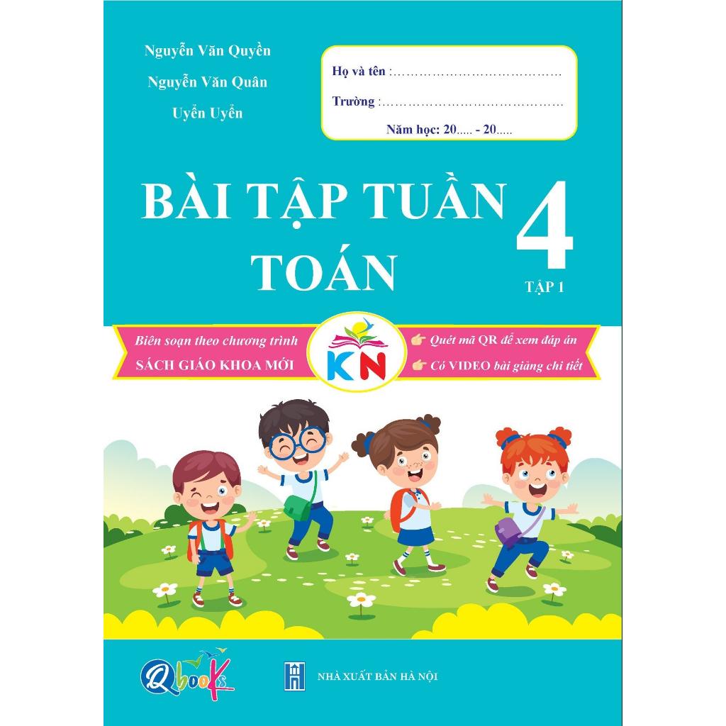 Sách Combo Bài Tập Tuần Toán và Tiếng Việt Lớp 4 - Kết Nối Tri Thức Với Cuộc Sống