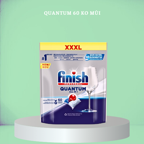 Viên rửa chén bát Finish Quantum 60 viên/túi