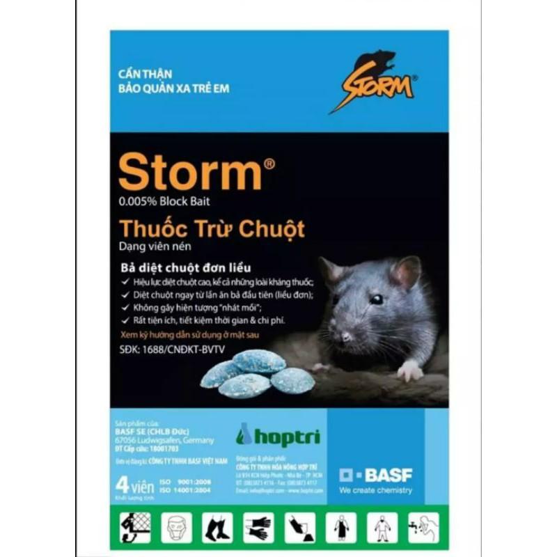 Thuốc diệt chuột storm gói 4 viên, gói 20 viên