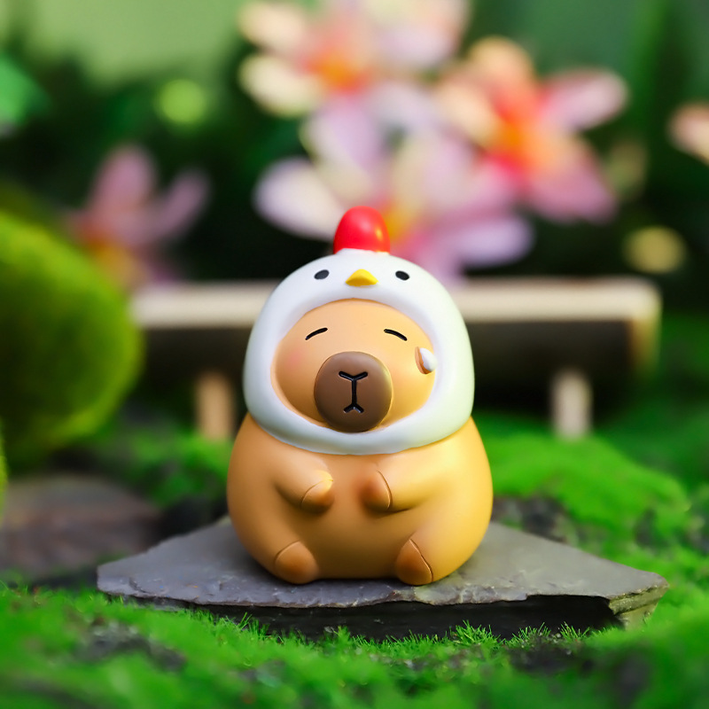 Mô Hình CapyBara Nâu Ngôi WC Blindbox Bộ 8 203 Trang Trí_ Hàng chính hãng