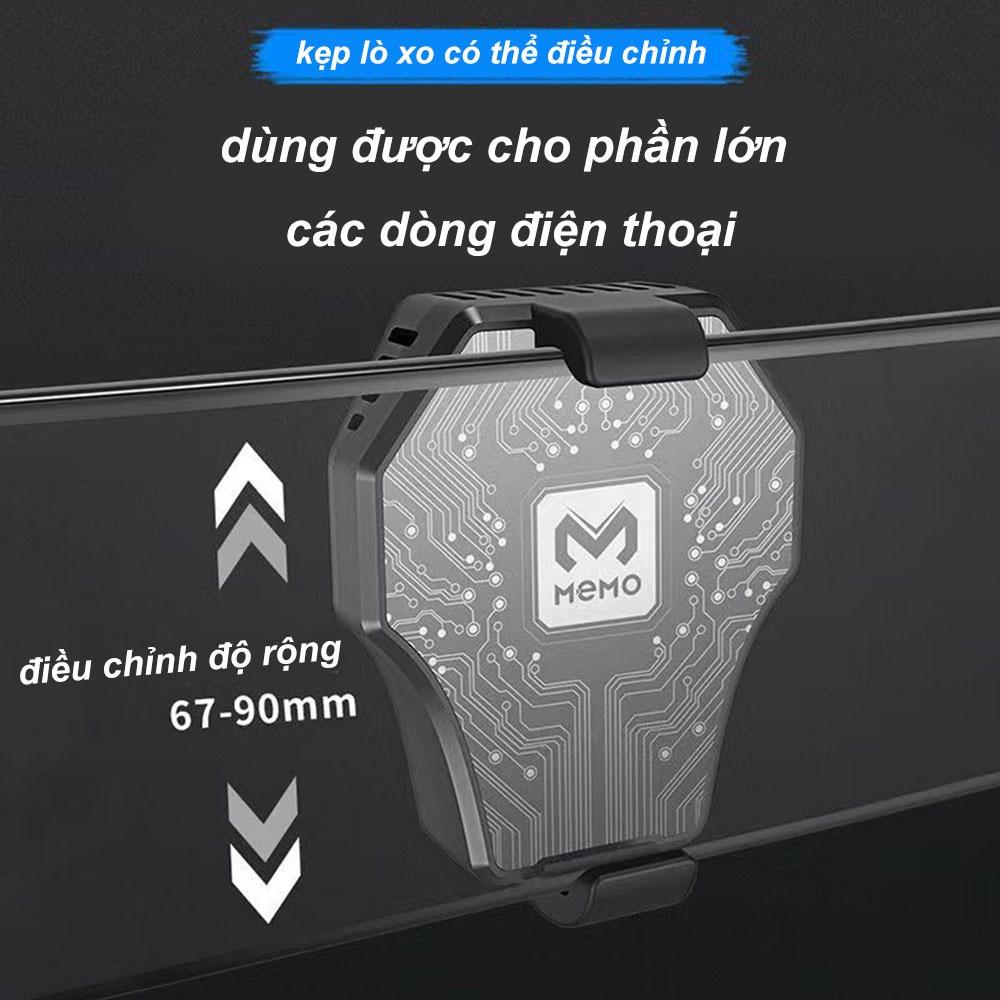 Quạt Tản Nhiệt Điện Thoại Memo DL-01 Làm Mát Giảm Nhiệt Di Động, Nhỏ Gọn Tiện Lợi Sò Lạnh Chơi Game Thoải Mái