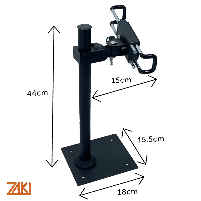 Giá đỡ cho iPad/Tablet trụ đứng có khóa có thể nâng hạ chiều cao thấp Zaki – ZK78S - Hàng Chính Hãng
