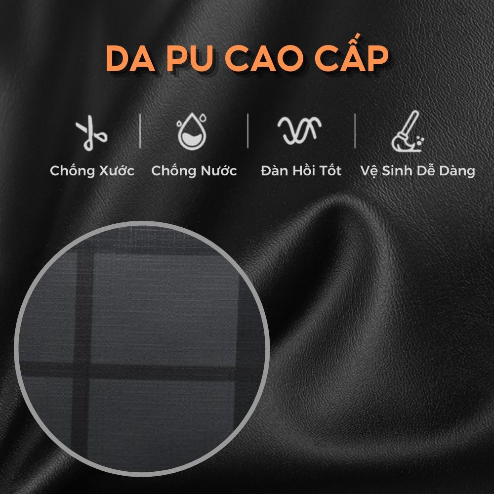 Balo da thời trang nam nữ da PU cao cấp chống thấm nước cặp đi học đi chơi ulzzang balo đựng laptop 15.6 inh -