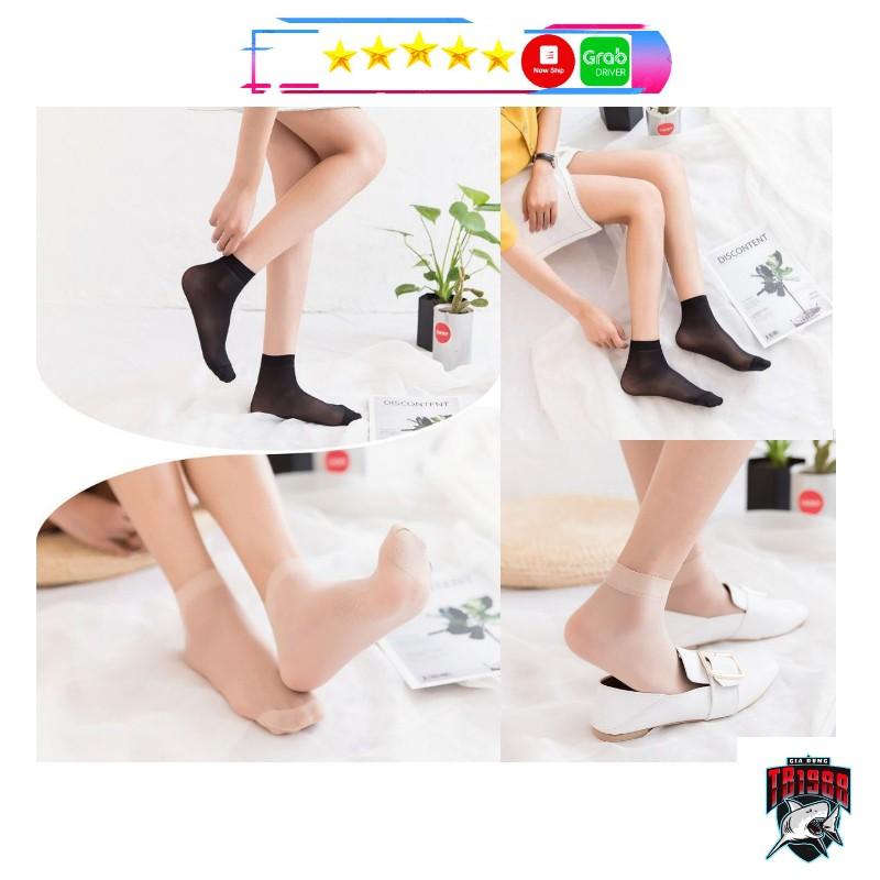 Set 3 Đôi Tất Giấy Trơn Cho Nữ