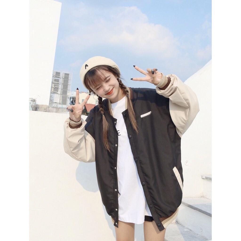 Áo Khoác Dù BOMBER Bóng Chày Thêu SUMMERSWEATER Nam Nữ From Rộng Chống Nắng Ulzzang, Áo khoác bóng chày form rộng Thêu Áo bomber Varsity dáng Unisex nam nữ