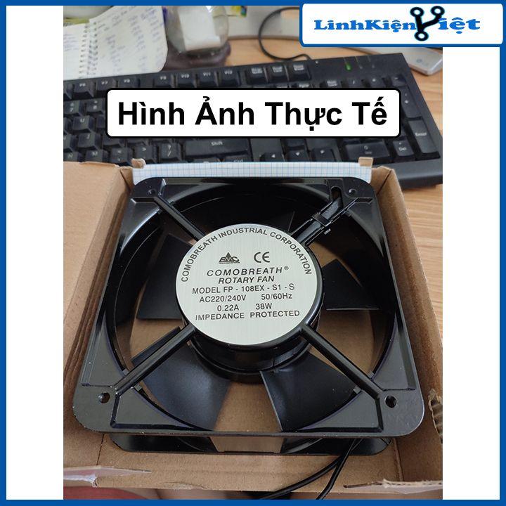 Quạt tản nhiệt 15x15x5.1cm điện áp 220VAC làm mát, tản nhiệt máy