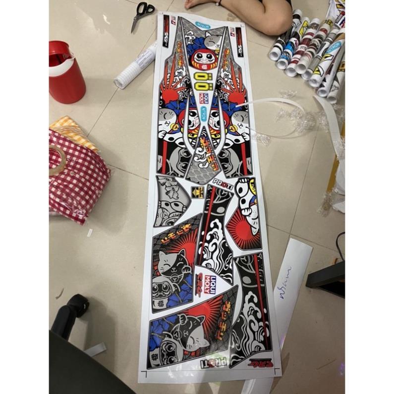 Tem xe sirius mèo may mắn