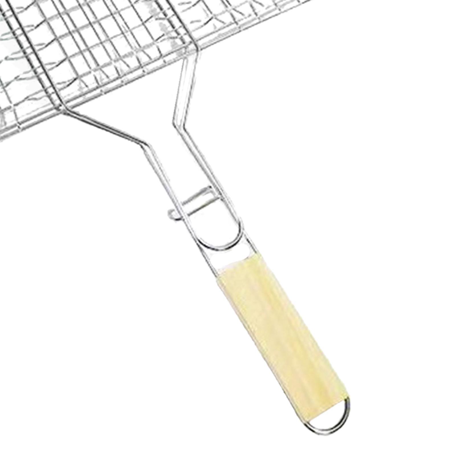 Basket Fish Grilling Basket Portable for Outdoor Grill Barbecue Rack for Grill Accessories for Vegetables Camping Cooking