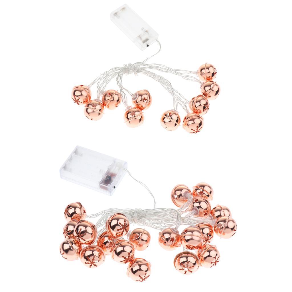Battery Jingle Bell Decor String Lights Wedding Party Decor