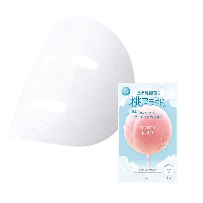 Mặt Nạ Dưỡng Ẩm Hương Đào Tươi Mát Momopuri Jelly Mask Cool (4 Miếng)