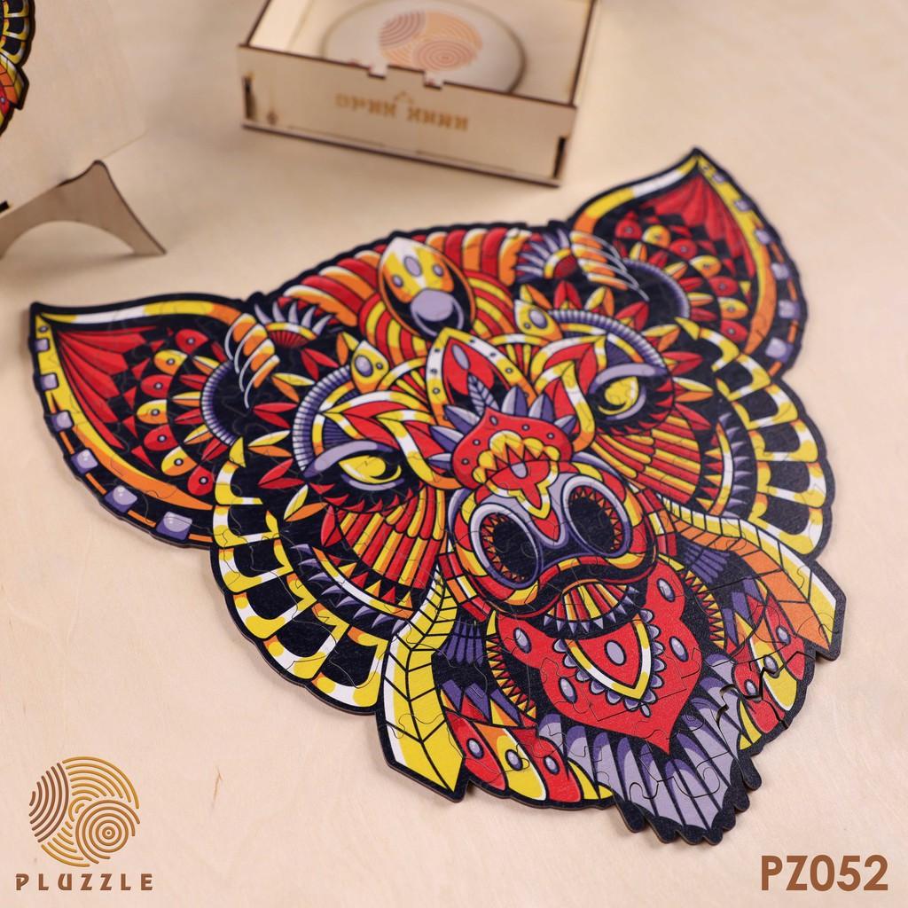 PLUZZLE Bộ xếp hình gỗ đồ chơi puzzle ghép hình con vật độc đáo - Con Lợn Mandala - PZ052