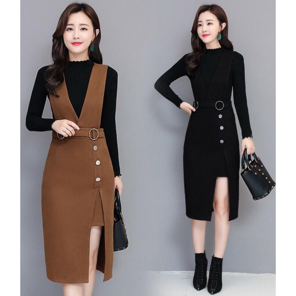 Set yếm thu đông siêu sang chảnh DÀI tôn dáng cực xinh cho các nàng THỜI TRANG GU FASHION