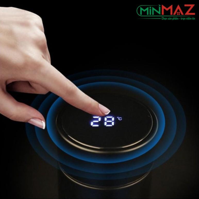 Bình Giữ Nhiệt Hiển Thị Nhiệt Độ Cảm Ứng, Bình Giữ Nhiệt Kèm Nhiệt Kế Đo Nhiệt Độ Thông Minh Inox 500ml