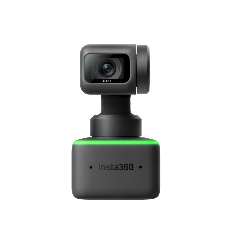 Insta360 Liên kết Webcam AI theo dõi điều khiển cử chỉ với máy ảnh micrô phá hủy tiếng ồn cho Teleconference Live Game Color