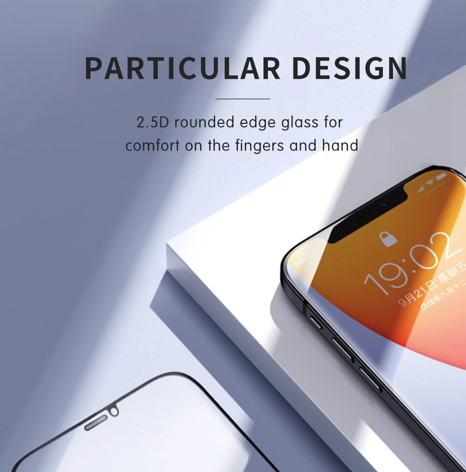 Miếng dán kính cường lực Cho iPhone 13 / 13 Pro / 13 Pro Max full màn hình 2.5D chống nứt vỡ cạnh hiệu WIWU iVista Chống va đập, vát cạnh 2.5D, chống vân tay - hàng nhập khẩu
