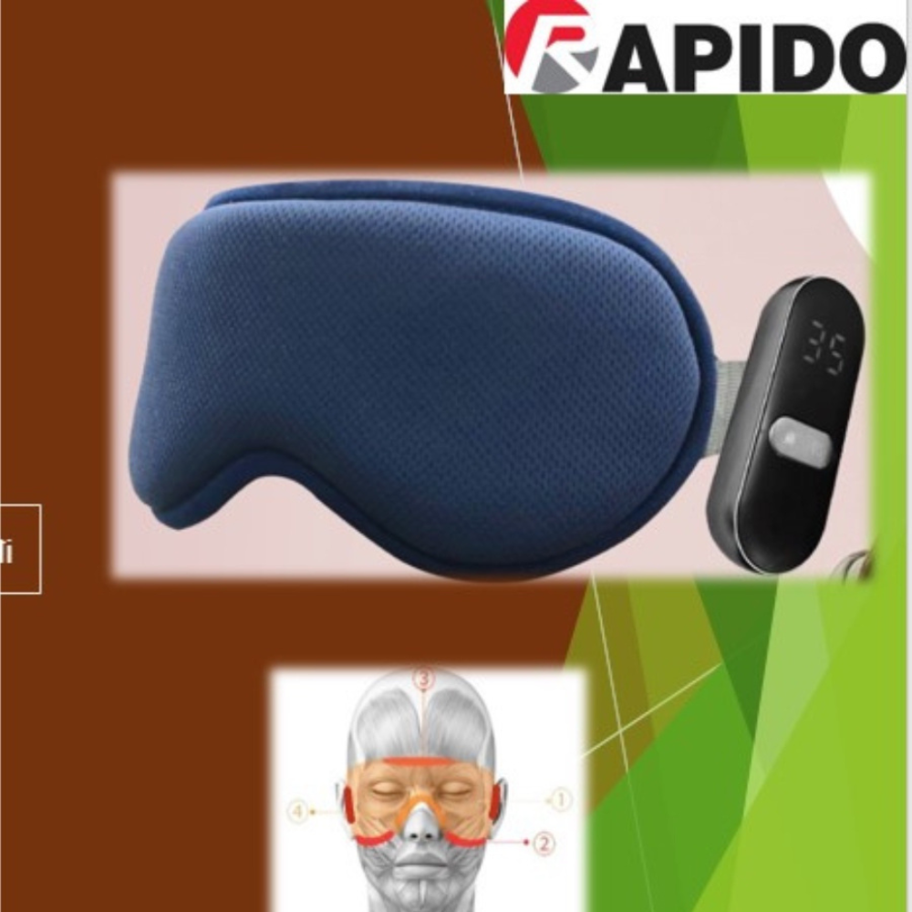 Máy massage mắt Rapido REM06, dùng văn phòng, tàu xe du lịch