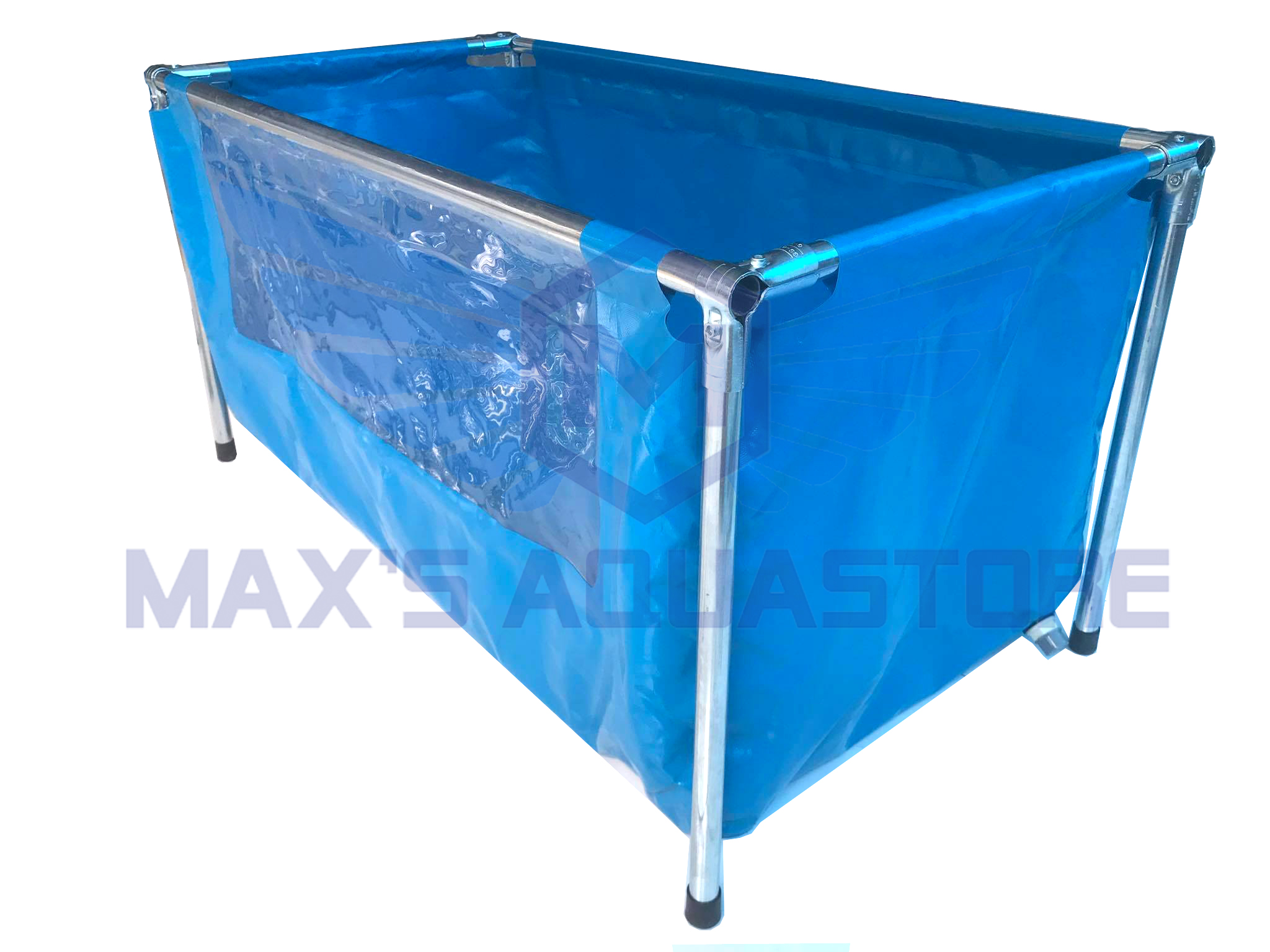 Bể bạt khung kim loại lắp ghép => Một mặt trong suốt <=