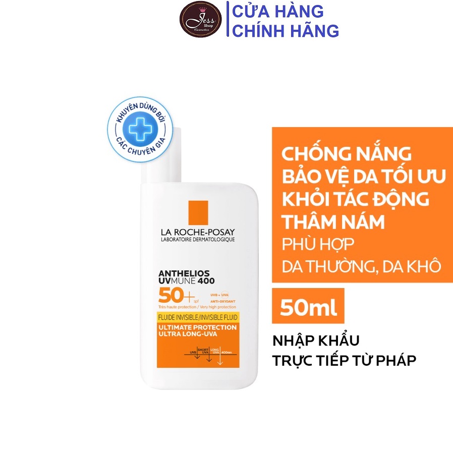 Sữa Chống Nắng La Roche-Posay Anthelios Fluide Invisible Uvmune 400 SPF50+ 50ml